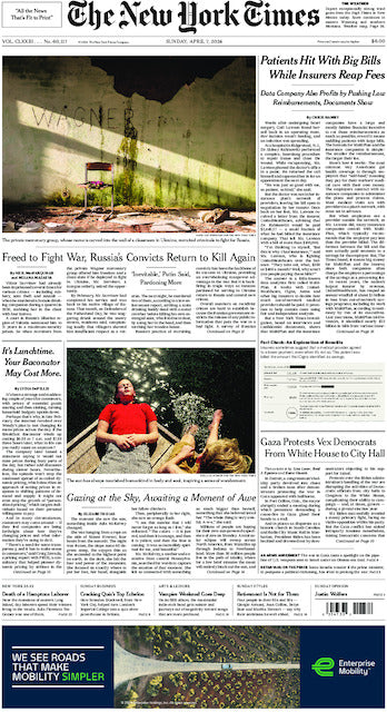 The New York Times; Sunday, April 7, 2024