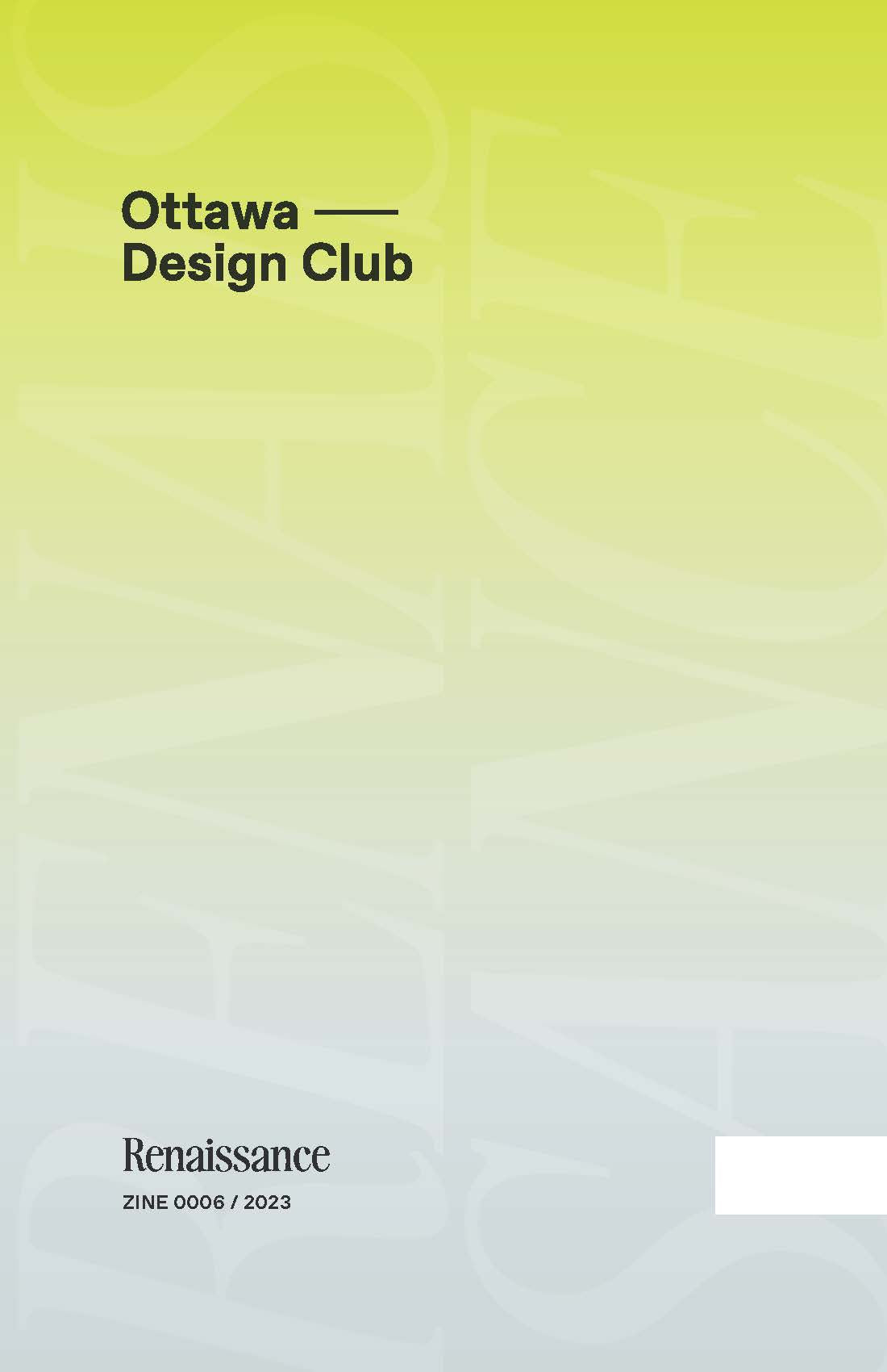 Ottawa Design Club Zine #06