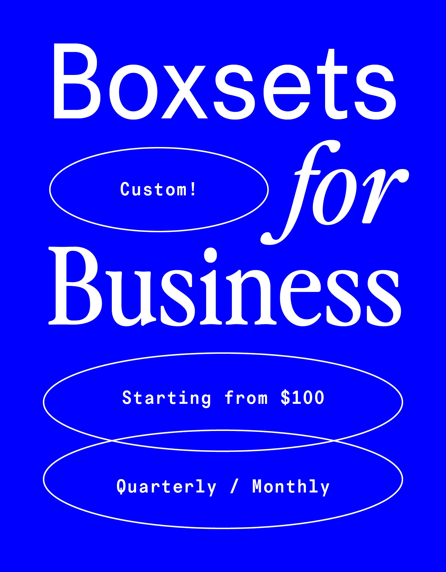 Boxsets for Business