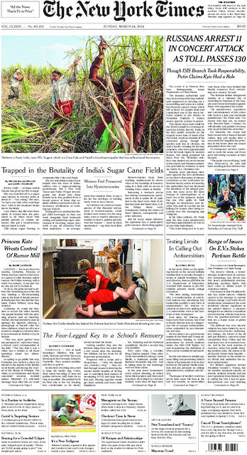 The New York Times; Sunday, March 24, 2024