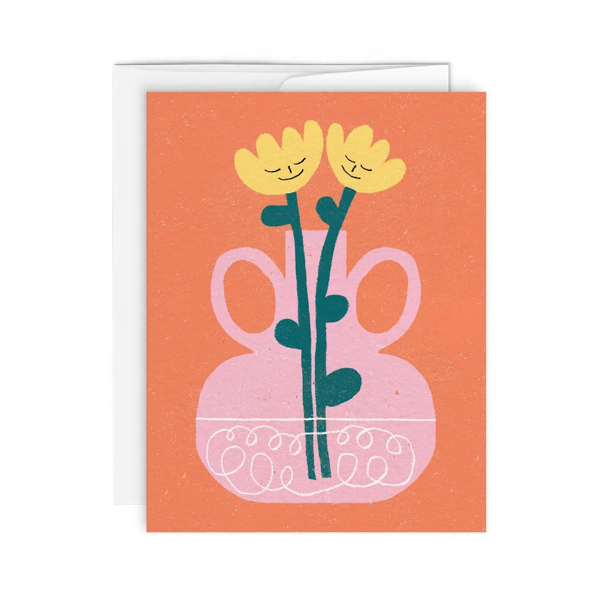 Flower Vase Greeting Card