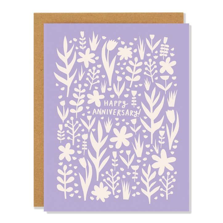 Lavender Anniversary - Greeting Card
