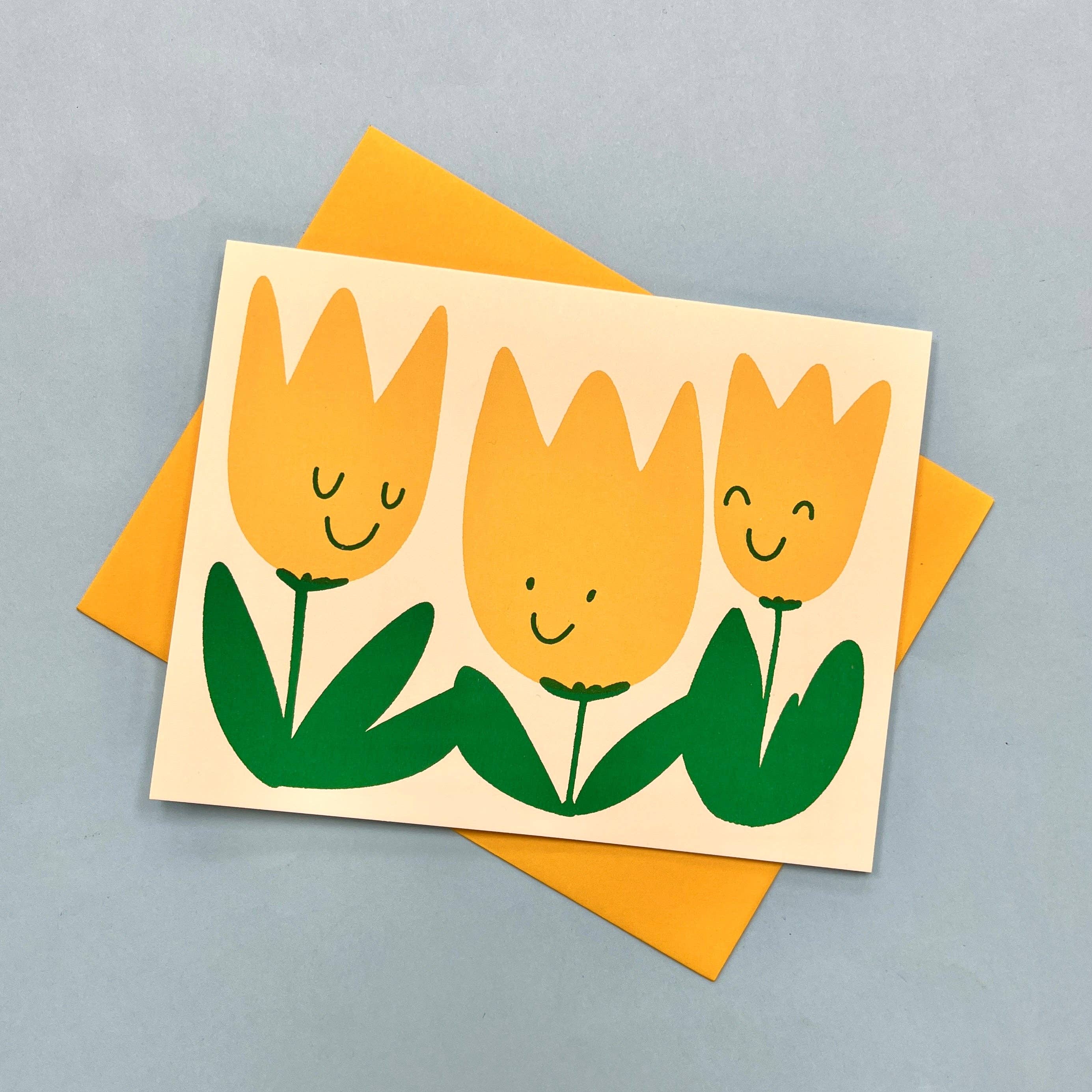 Happy Tulip Trio Everyday Greeting Card