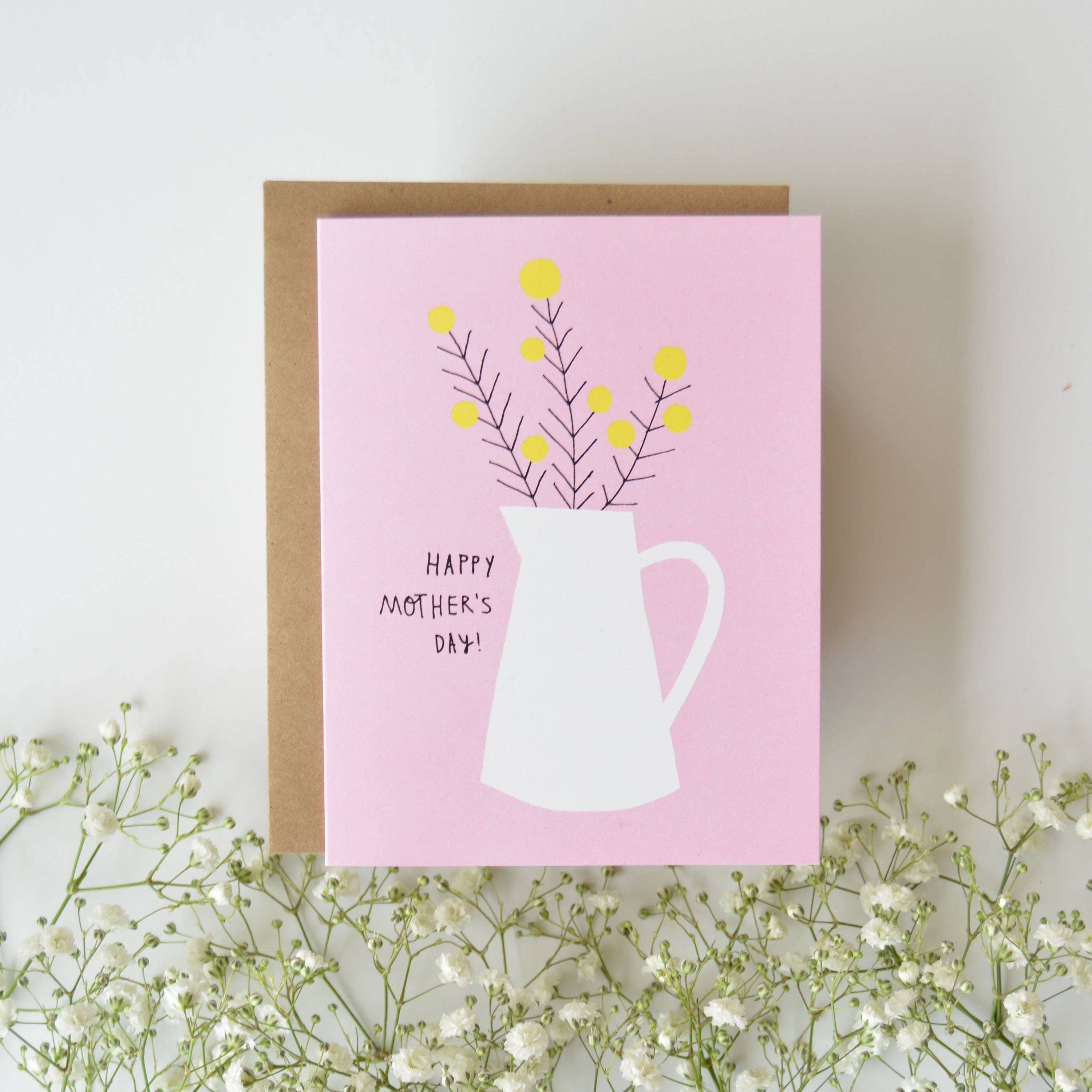 Mother’s Day Flower Jug - Greeting Card