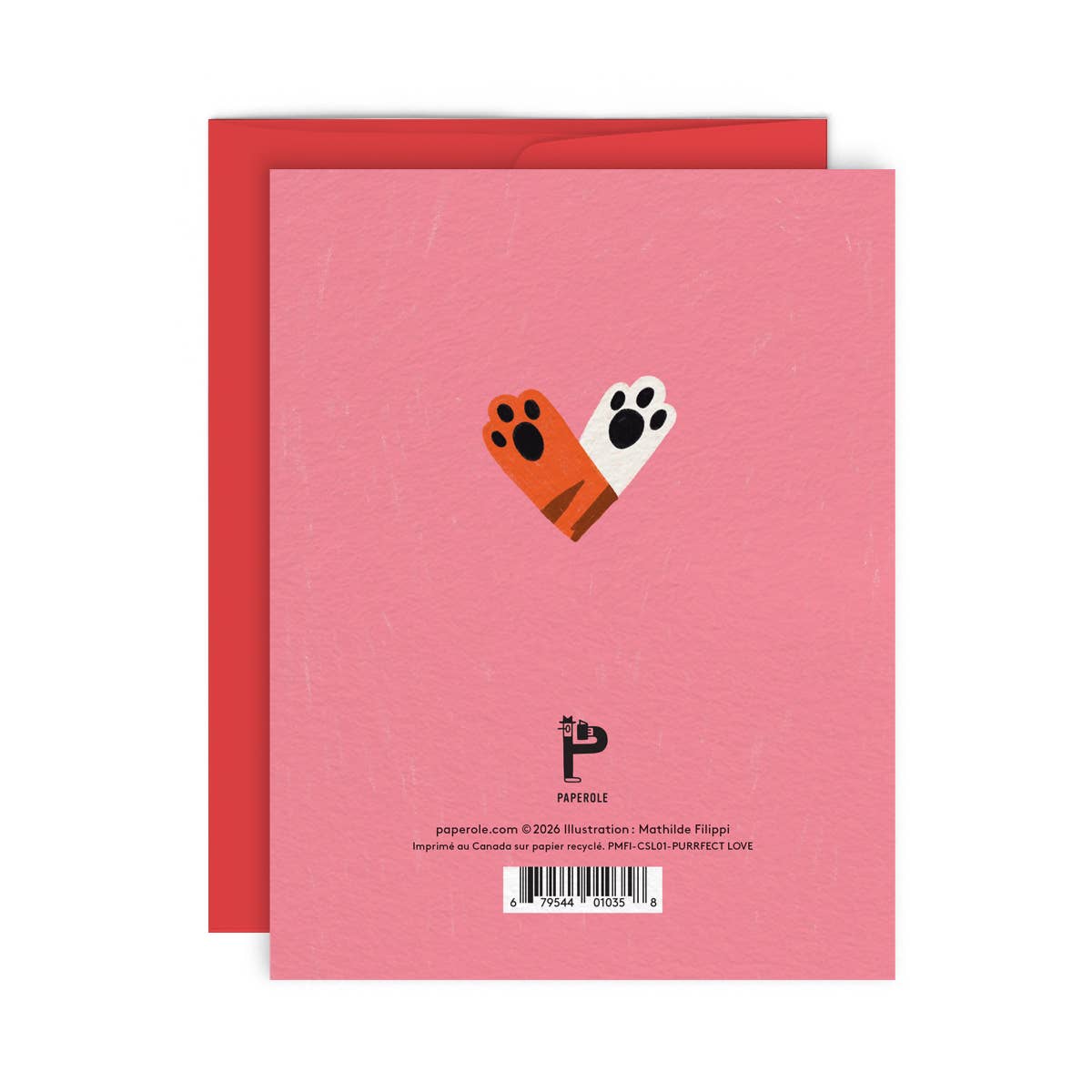 PURRFECT LOVE— Greeting Card