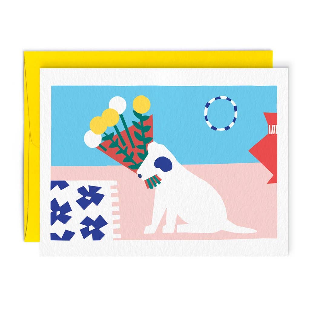 Dog Bouquet Greeting card