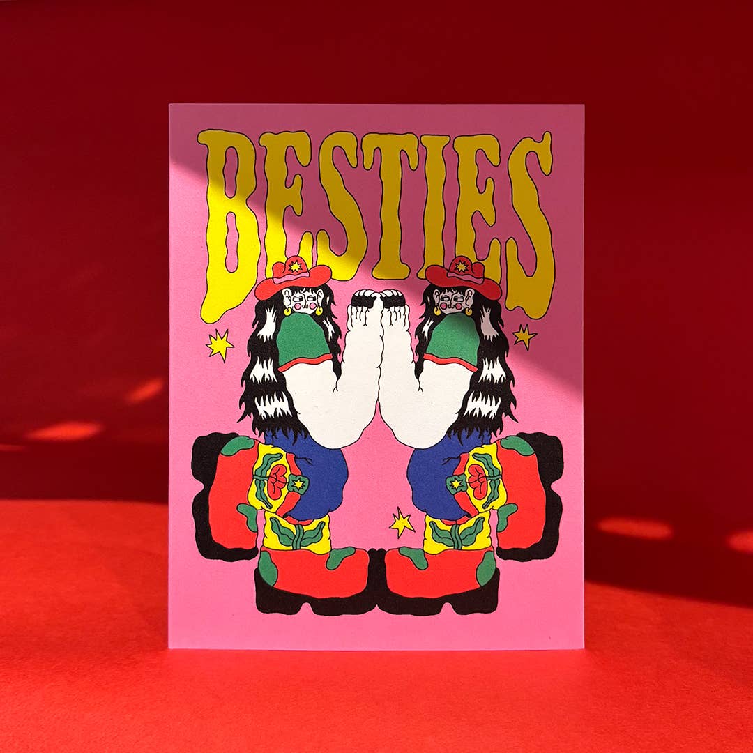 BESTIES — Greeting Card