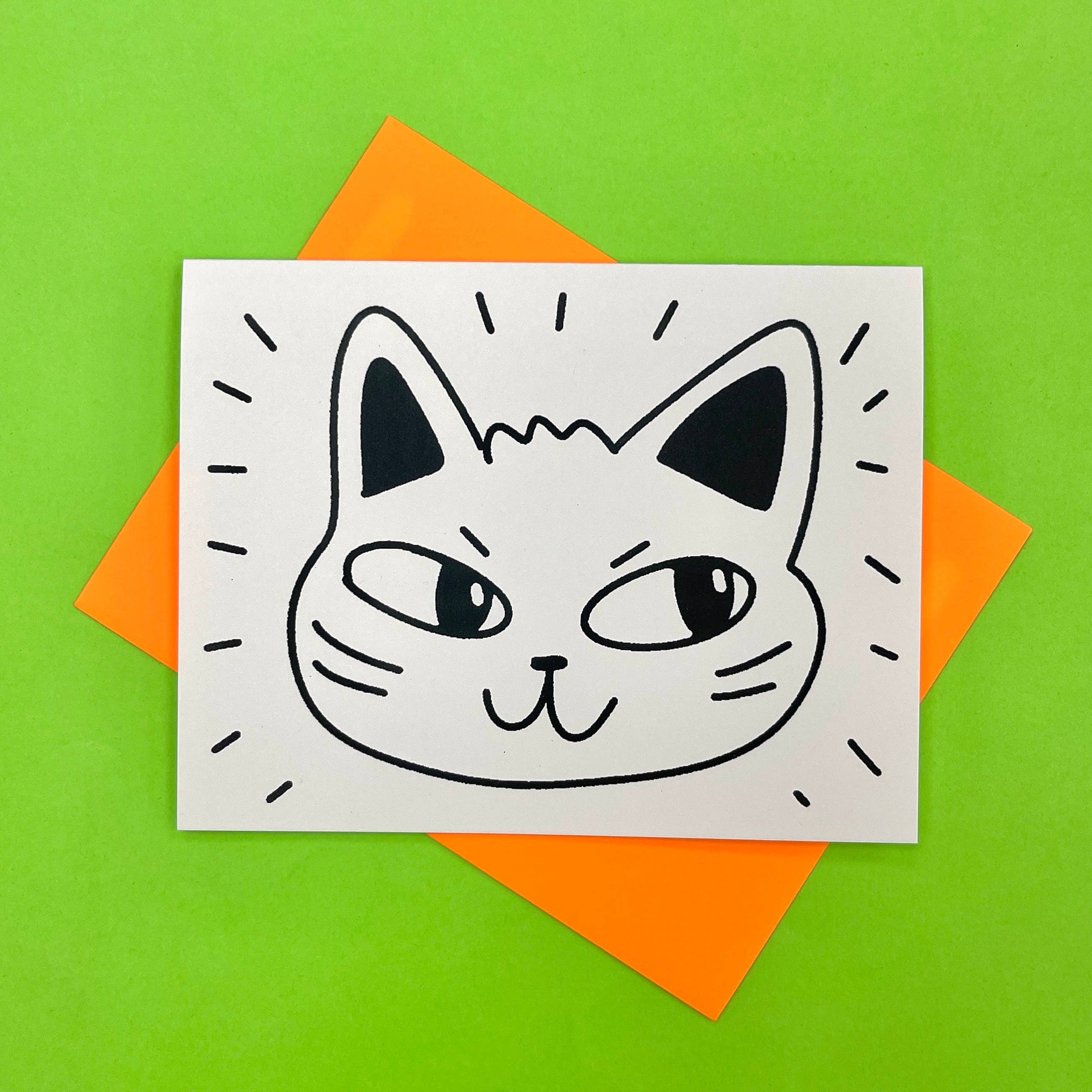 Nice Cat Greeting Card