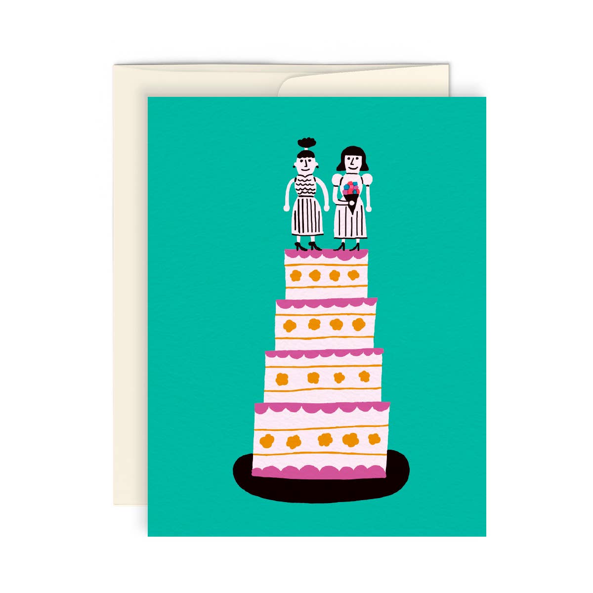 Wedding Cake Card Femme Lovers