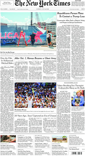 The New York Times; Sunday, July 14, 2024