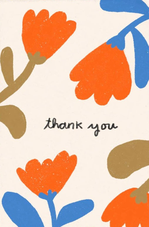 Greeting Card 'Thank You' (red)