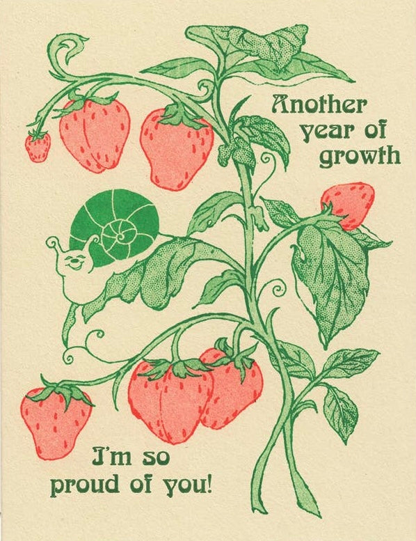 Greeting Card - Another Year Of Growth