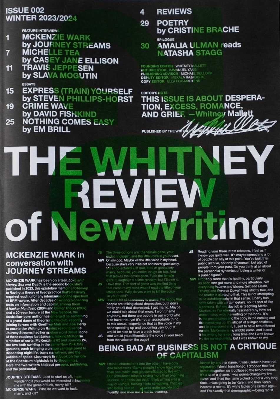 The Whitney Review of New Writing #02