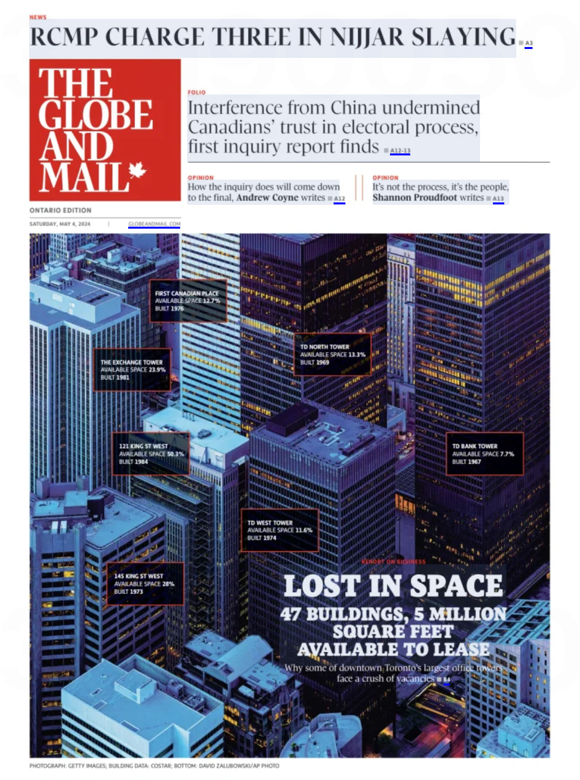 The Globe and Mail; May 4, 2024