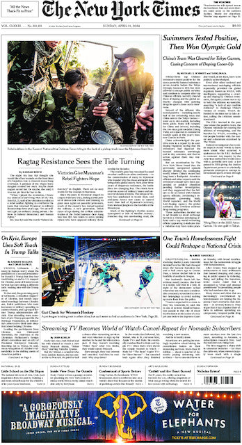 The New York Times; Sunday, April 21, 2024