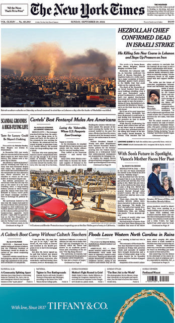 The New York Times; Sunday, September 29, 2024