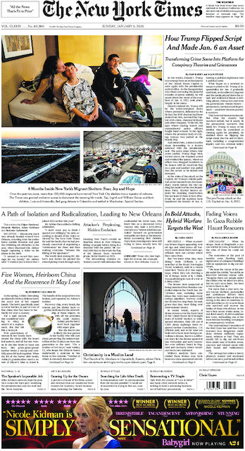 The New York Times; Sunday, January 5, 2025