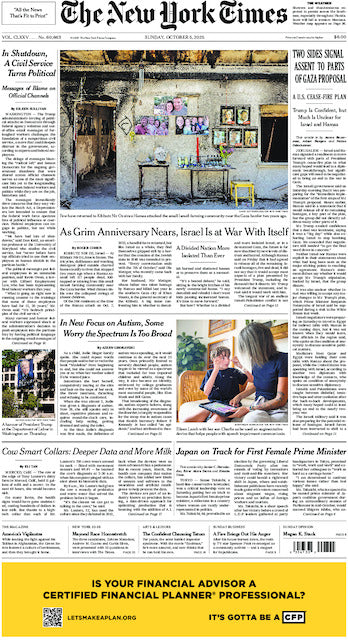 The New York Times; Sunday, October 5, 2025