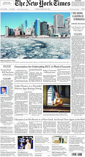 The New York Times; Sunday, February 1, 2026