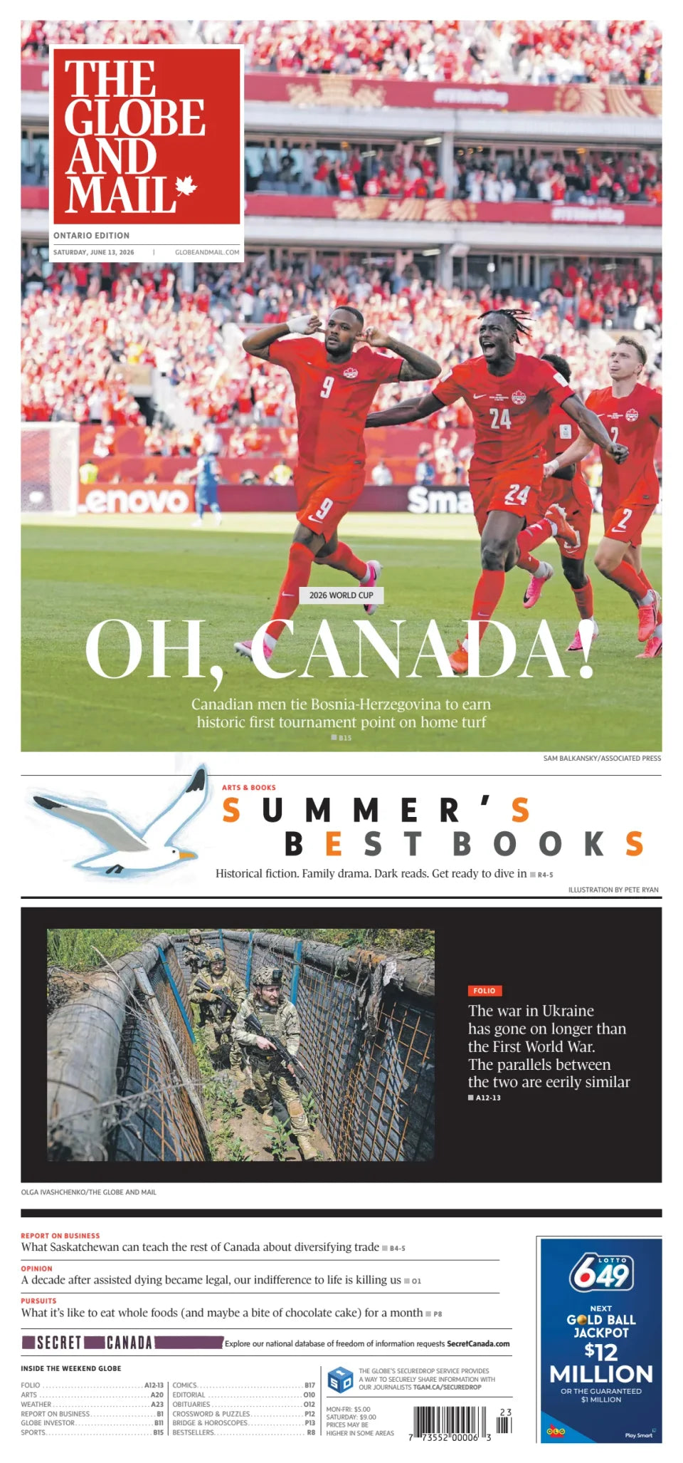 The Globe and Mail, June 13, 2026