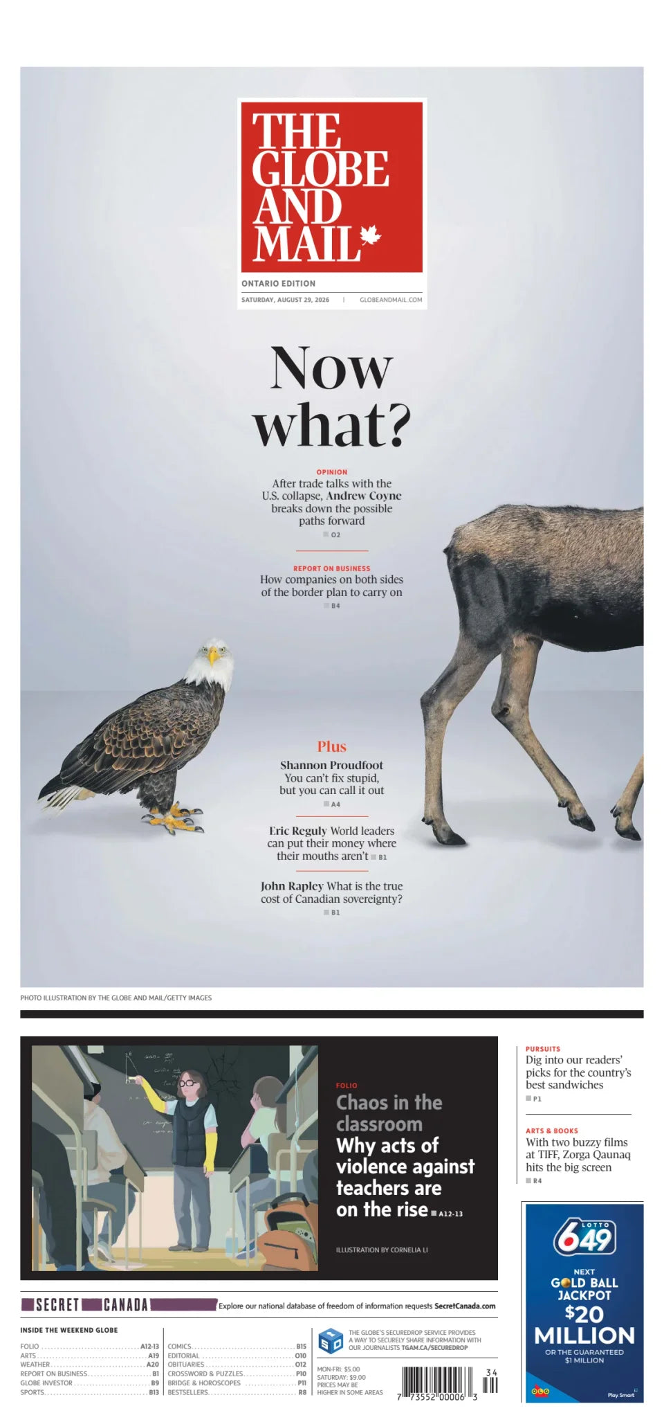 The Globe and Mail, August 29, 2026