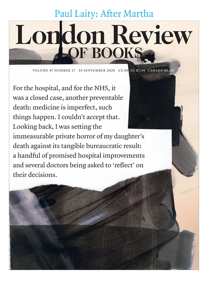 London Review of Books; September 25, 2025