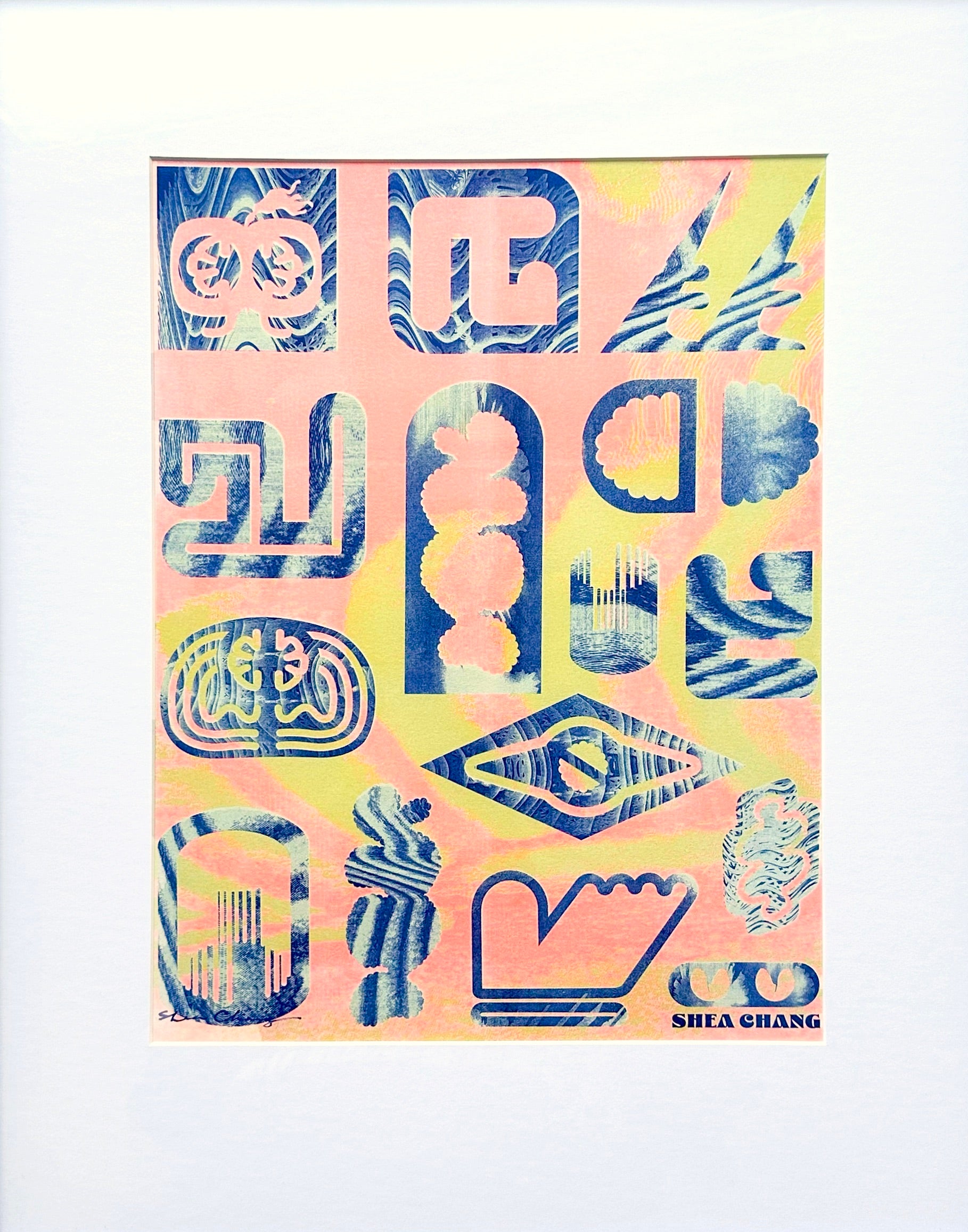 Lexicon Risograph Poster; Shea Chang