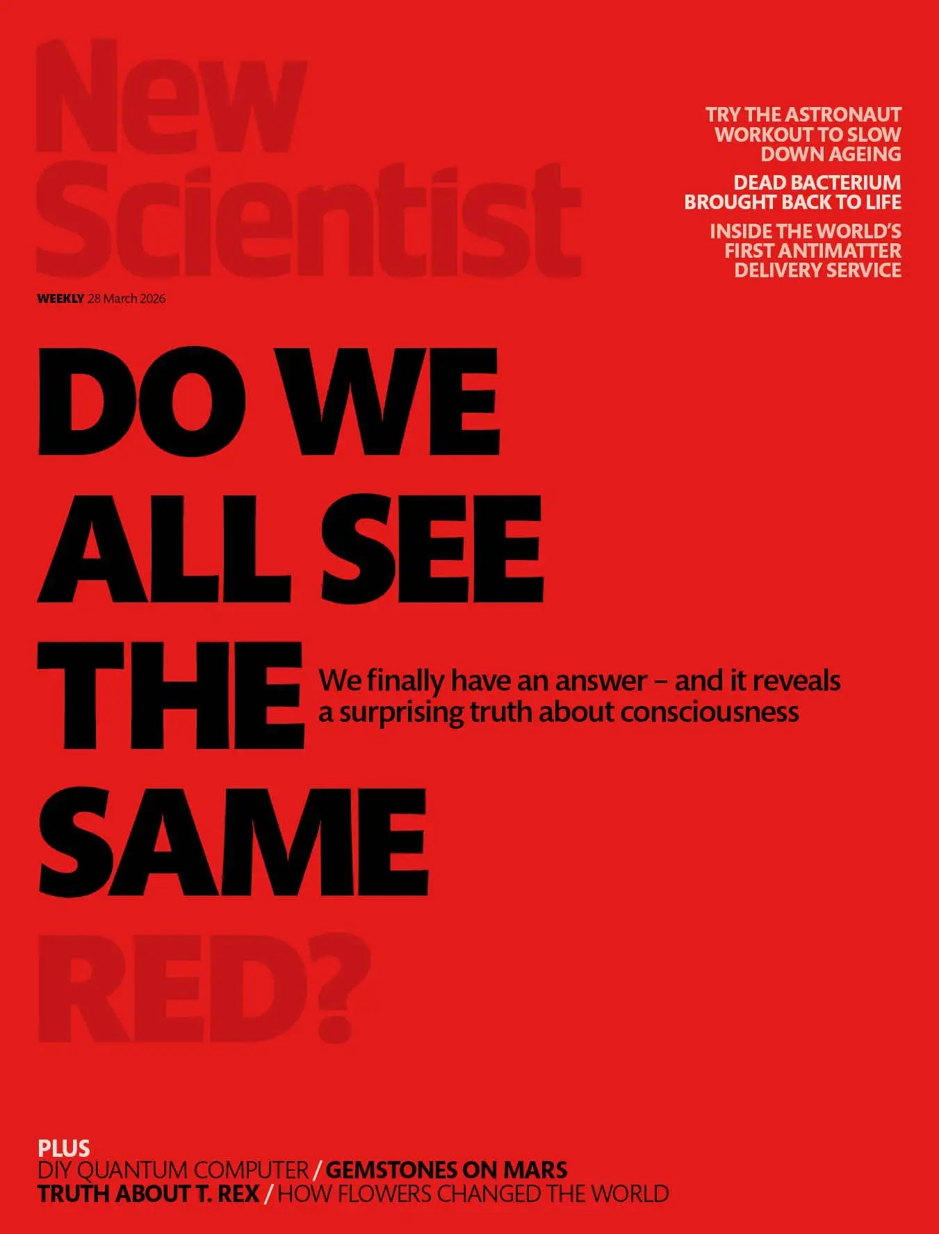 New Scientist, March 28, 2026