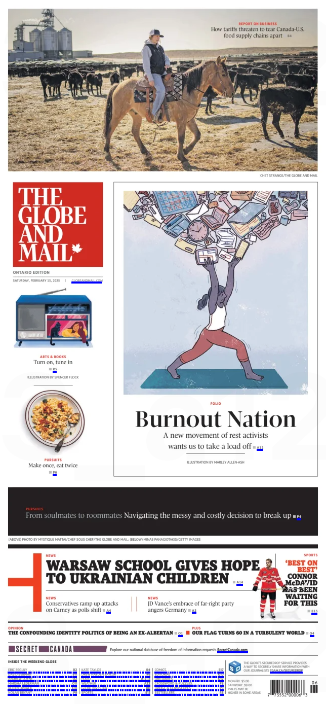 The Globe and Mail, February 15, 2025