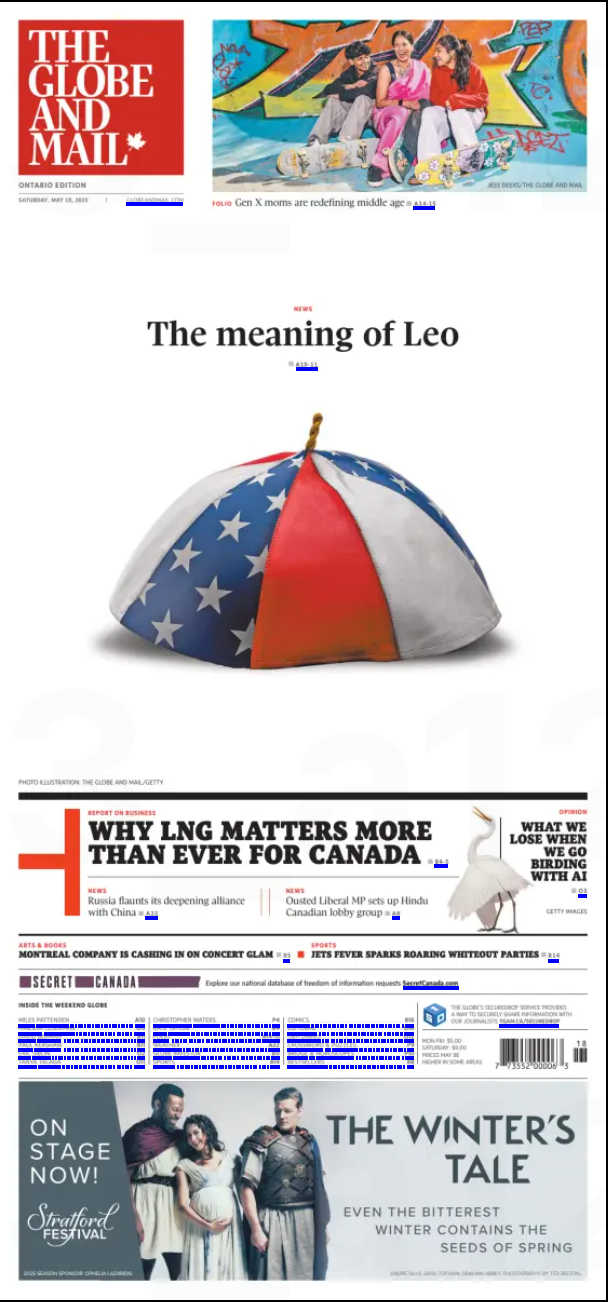 The Globe and Mail, May 10, 2025