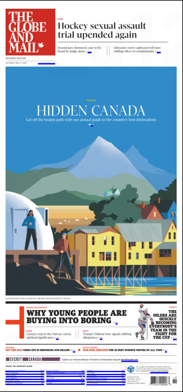 The Globe and Mail, May 17, 2025