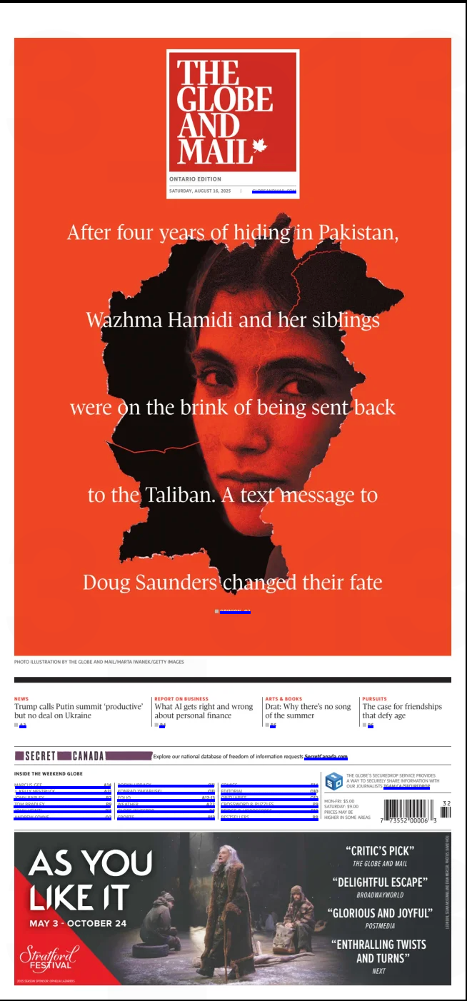 The Globe and Mail, August 16, 2025