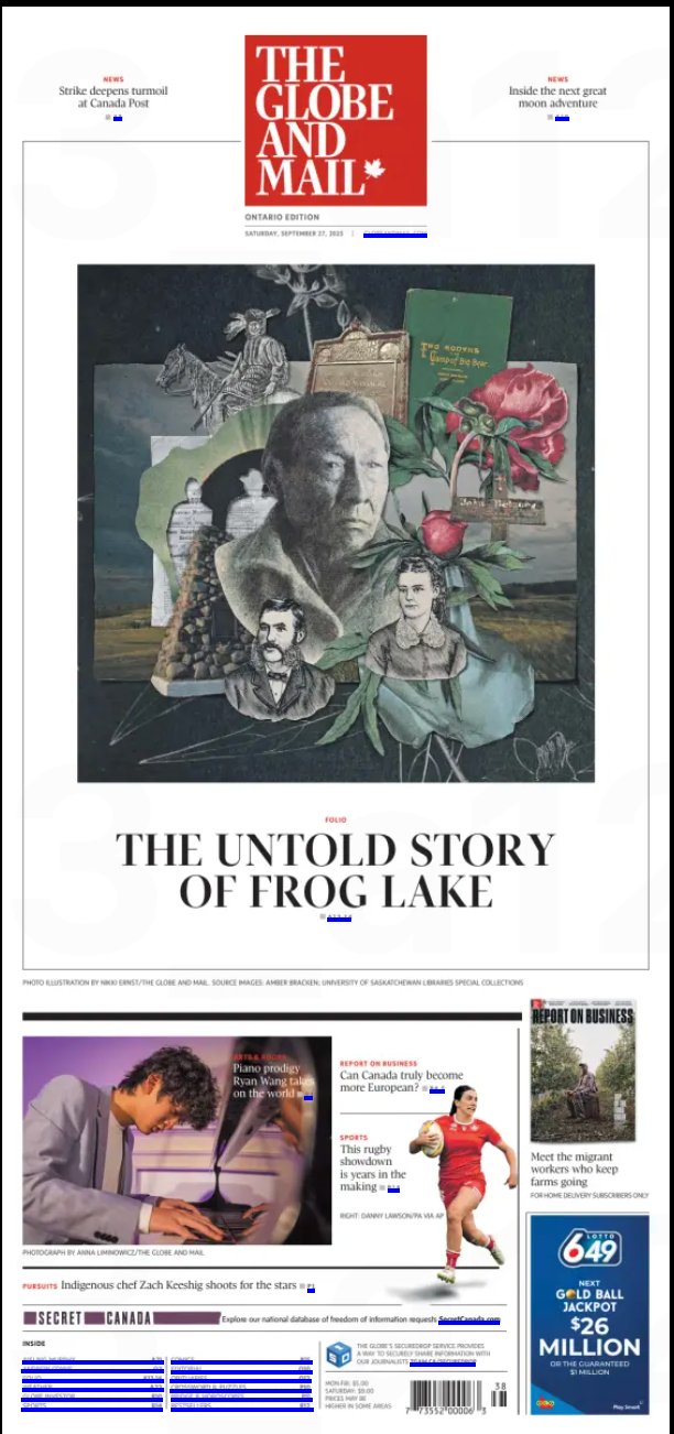 The Globe and Mail, September 27, 2025