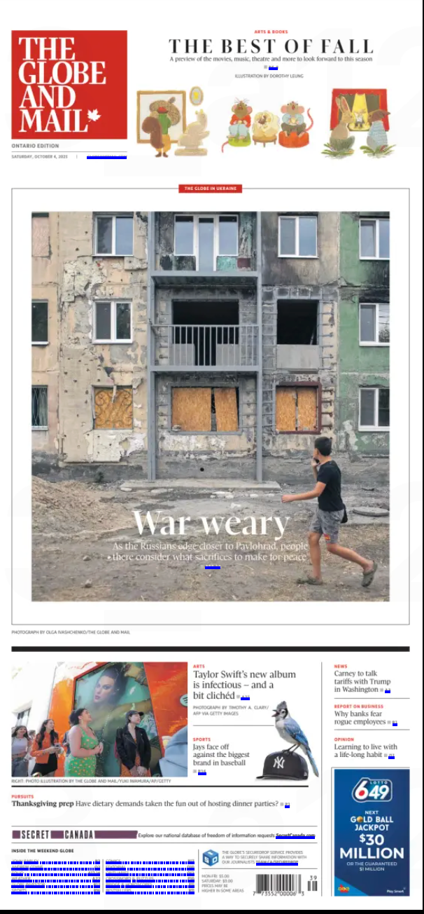 The Globe and Mail, October 4, 2025
