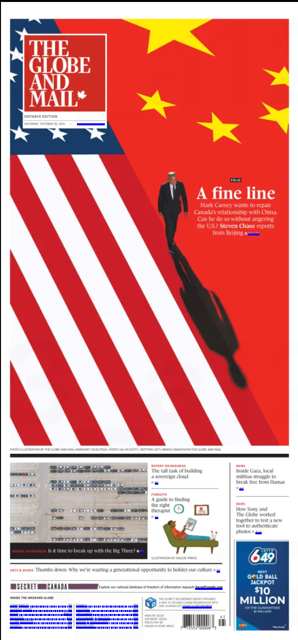 The Globe and Mail, October 18, 2025