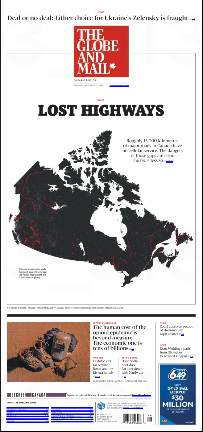 The Globe and Mail, November 22, 2025