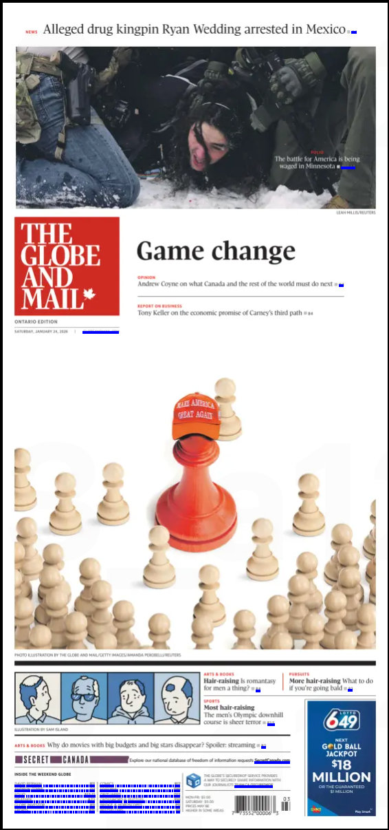 The Globe and Mail, January 24, 2026
