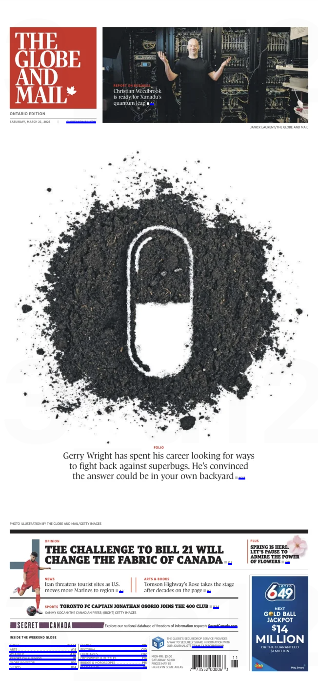 The Globe and Mail, March 21, 2026