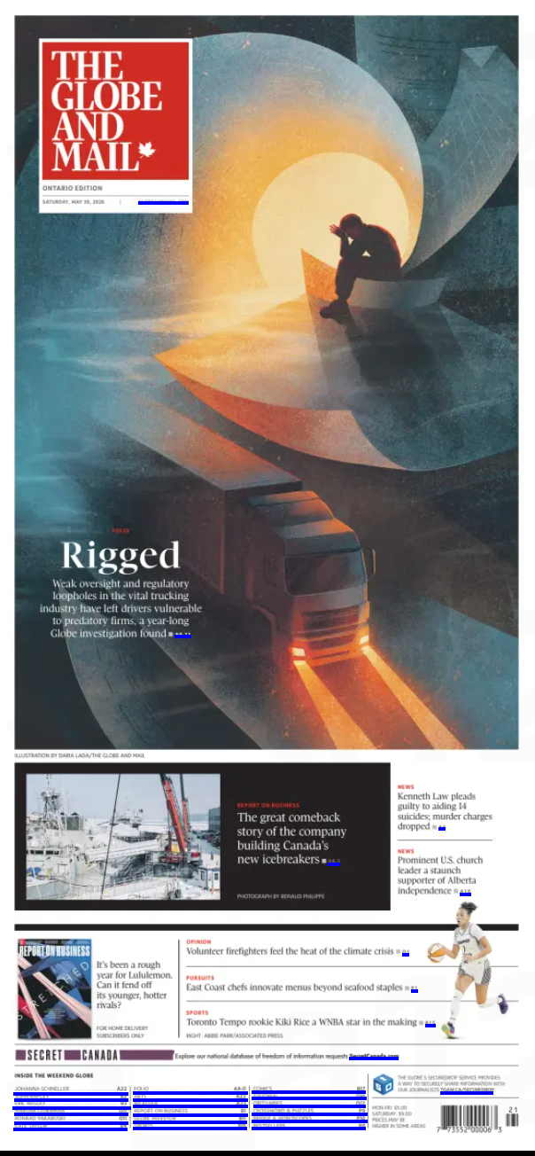 The Globe and Mail, May 30, 2026