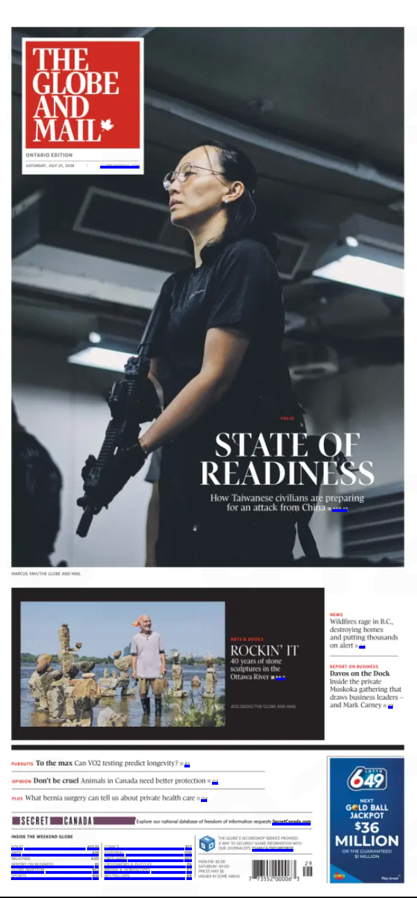 The Globe and Mail, July 25, 2026