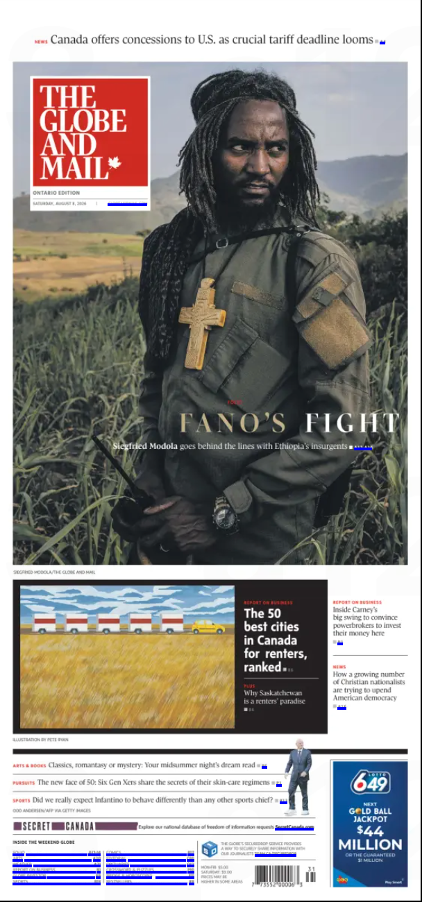 The Globe and Mail, August 8, 2026