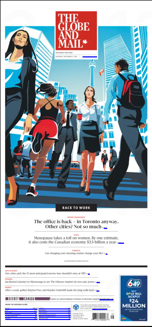 The Globe and Mail, September 5, 2026