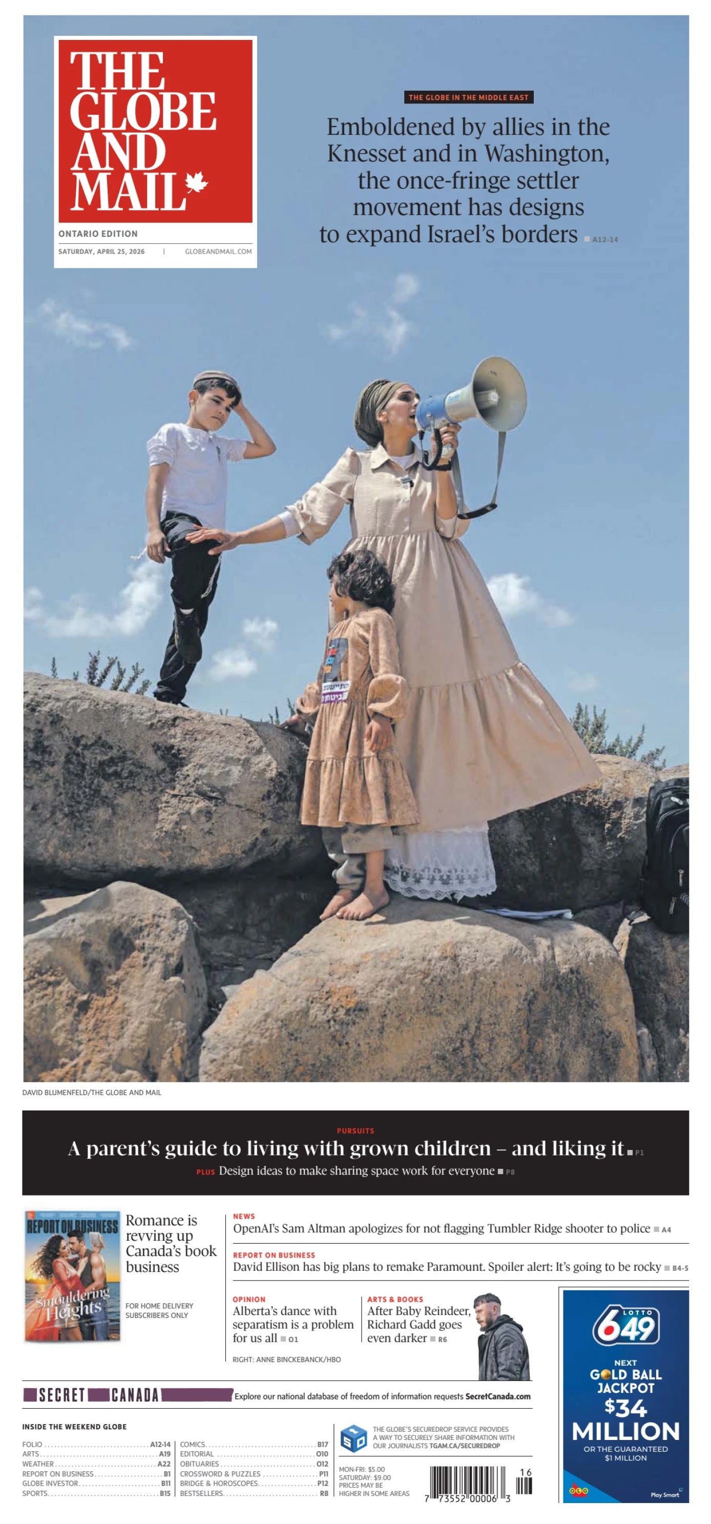The Globe and Mail, April 25, 2026
