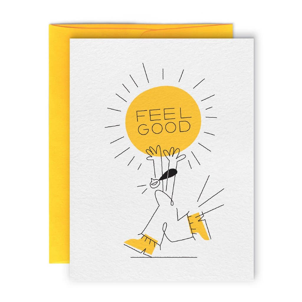 FEEL GOOD — Greeting card