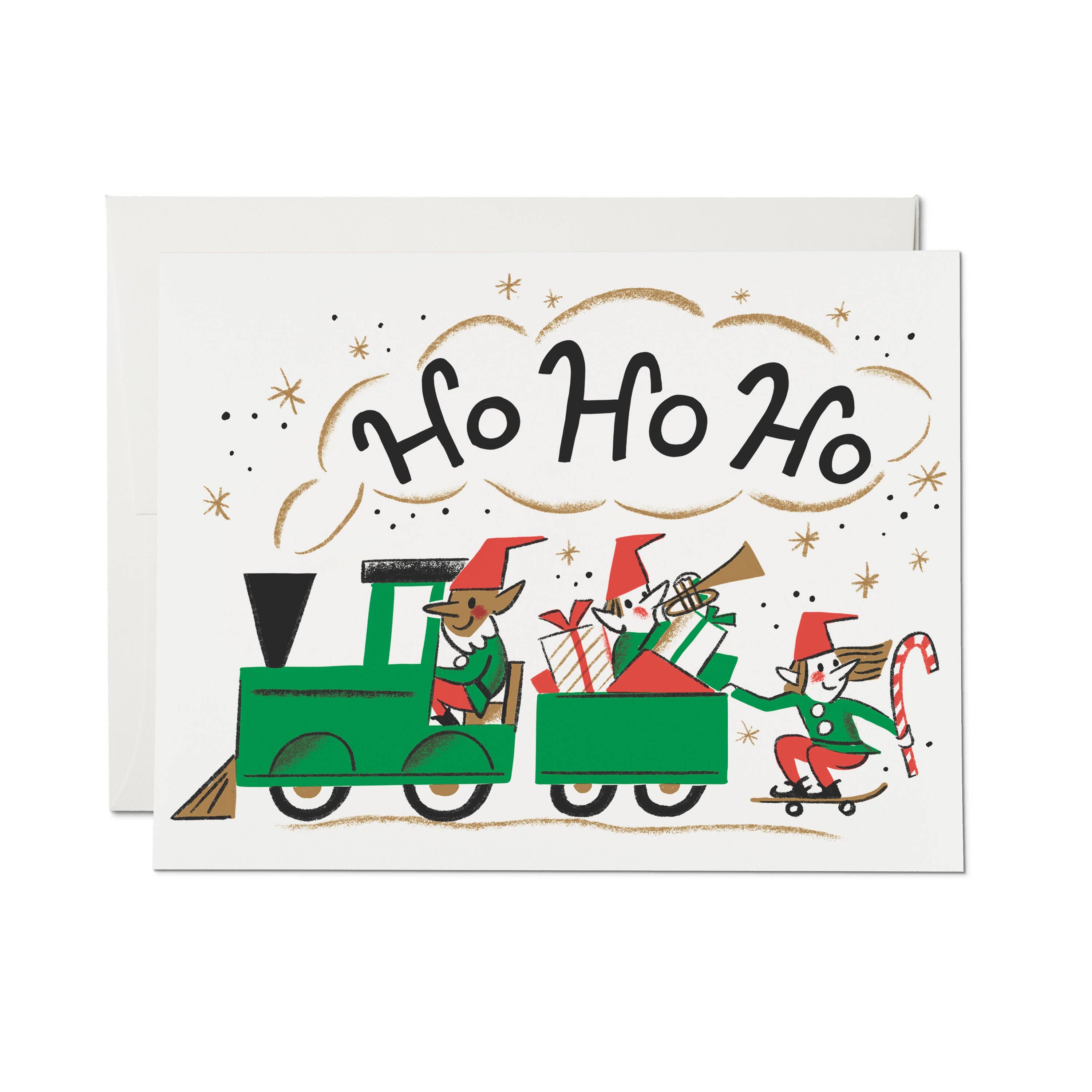 Ho Ho Ho Elf Greeting Card