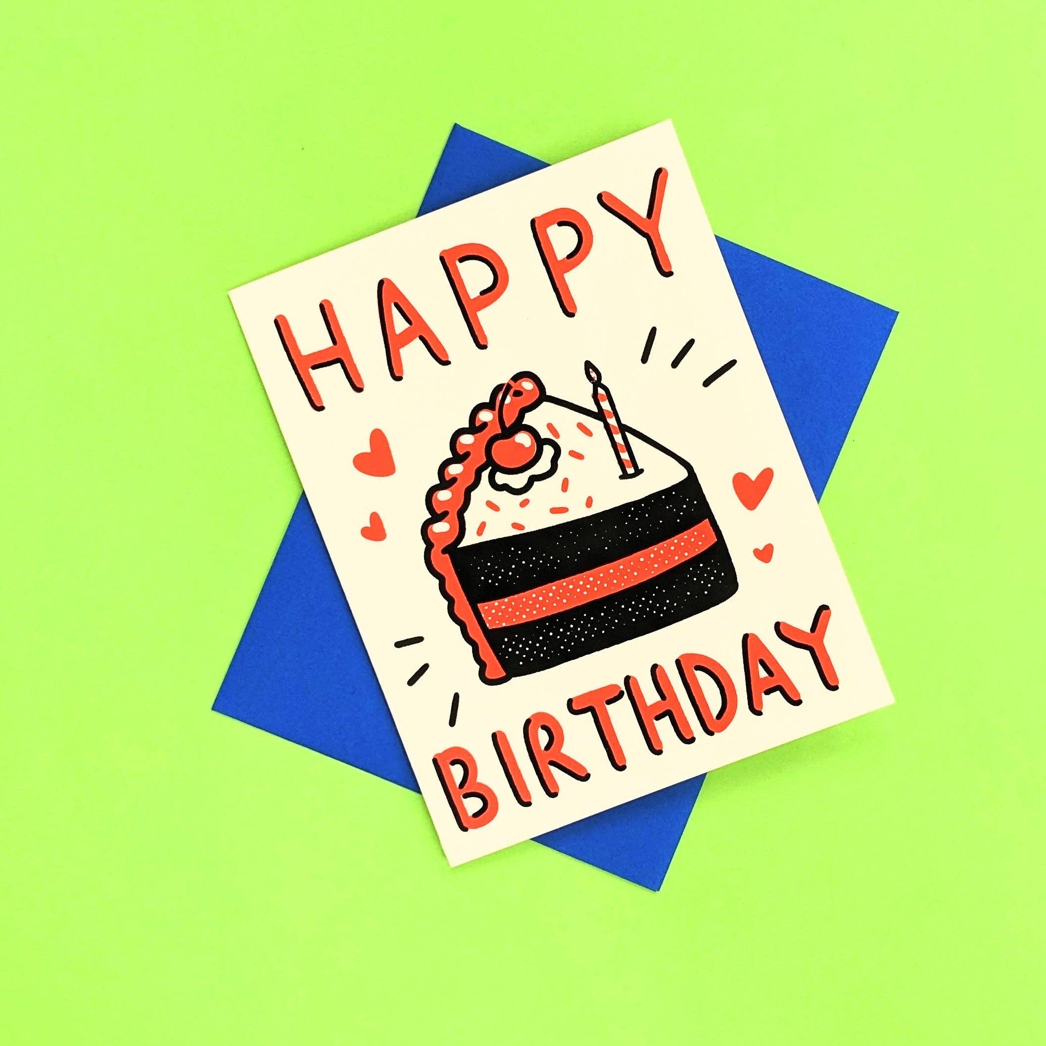 Birthday Cake Greeting Card