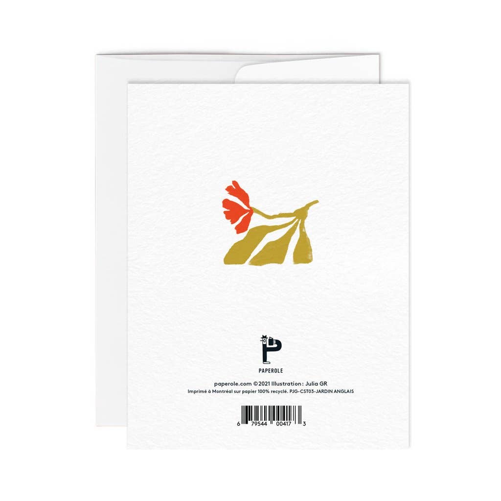 Pink and Red Flowers Greeting Card