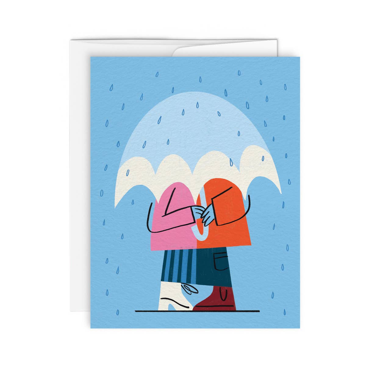 RAINY LOVERS — Greeting Card