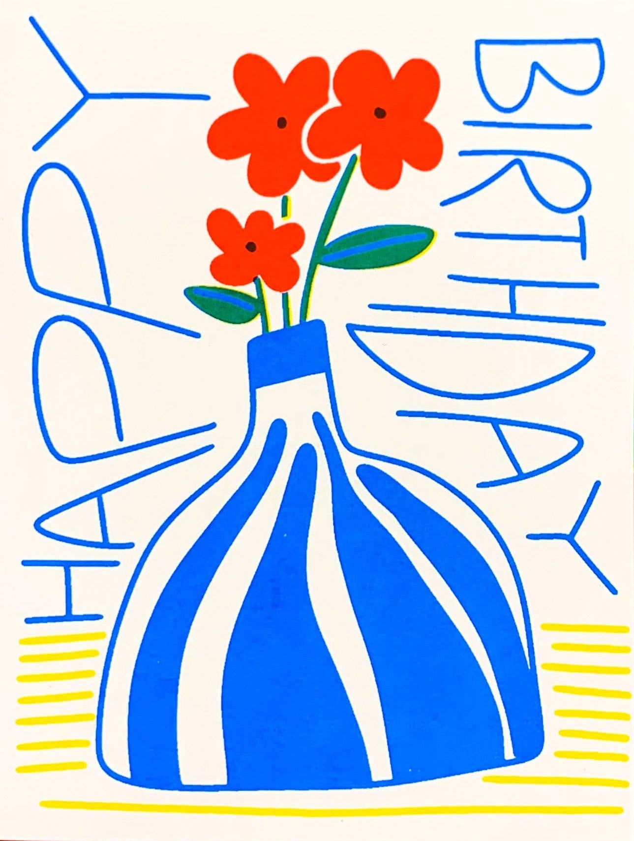 Happy Birthday Flower Card