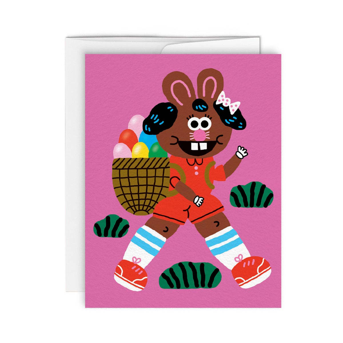 Easter Bunny Eggs — Greeting card